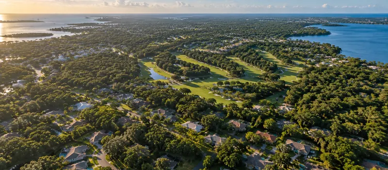 Aerial view of Palm Harbor, FL