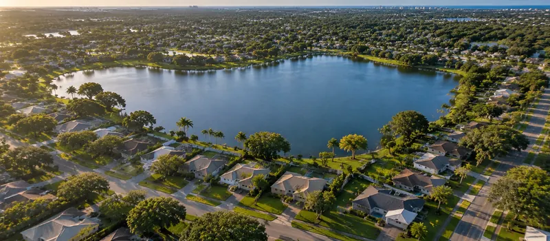 Aerial view of Pinellas Park, FL